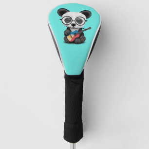 Couvre-club De Golf Panda de bébé jouant la guitare philippine de