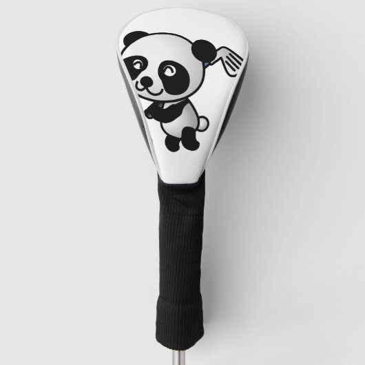 Couvre-club De Golf panda et club de golf mignons (Devant)
