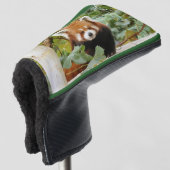 Couvre-club De Golf Panda rouge (Devant 3/4)