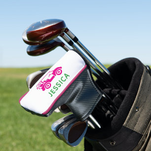 Couvre-club De Golf Panier de golf personnel rose
