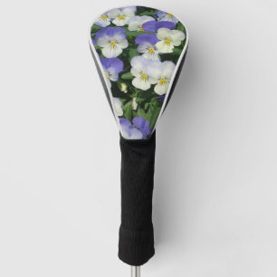 Couvre-club De Golf Pansies violettes Jardin Floral