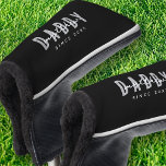 Couvre-club De Golf Papa Depuis 20XX Moderne Élégant Simple<br><div class="desc">Ce design simple et moderne est composé de la typographie de san serif.</div>