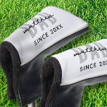 Couvre-club De Golf Papa Depuis 20XX Moderne Simple Preppy<br><div class="desc">Ce design simple et moderne est composé de la typographie de san serif.</div>
