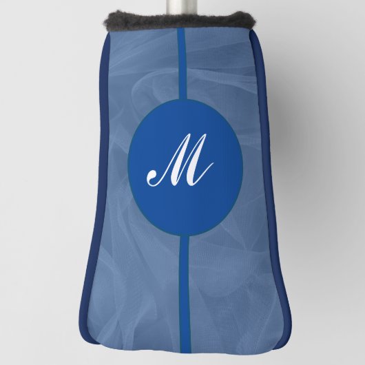 Couvre-club De Golf Papier monogramme à impression texturée (Tourné à 90°)