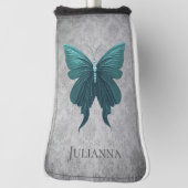 Couvre-club De Golf Papillon à bijoux turquoise (Tourné à 90°)