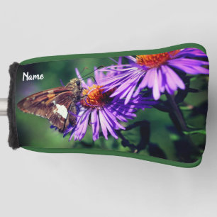 Couvre-club De Golf Papillon Belle Dame Aster Fleur Personnalisée