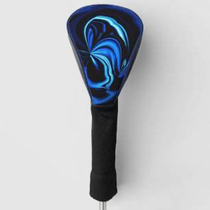 Couvre-club De Golf Papillon bleu Abstrait
