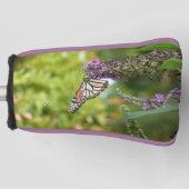 Couvre-club De Golf Papillon Monarque sur papillon pourpre Bush (Devant)