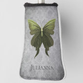 Couvre-club De Golf Papillon vert bijoux (Tourné à 90°)