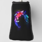 Couvre-club De Golf Papillons de nuit Neon brillants sur arrière - pla (Tourné à 90°)