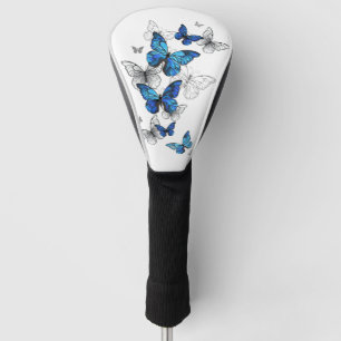 Couvre-club De Golf Papillons volants bleus Morpho