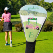 Couvre-club De Golf Parcours Pink Fun Club Monogramme
