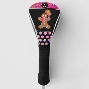 Couvre-club De Golf Parties scintillant rose de l'homme en pain d'épi