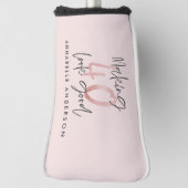 Couvre-club De Golf parties scintillant rose fille, 40e anniversaire m (Tourné à 90°)