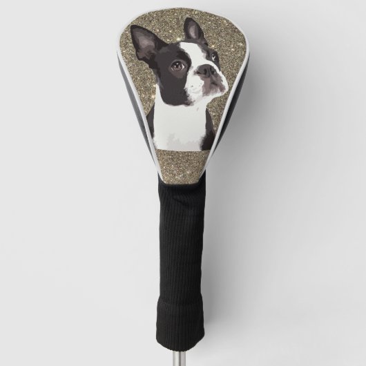 Couvre-club De Golf Parties scintillant Sparkle Boston Terrier Chien m (Devant)
