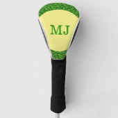 Couvre-club De Golf Parties scintillant verte Monogramme (Devant)