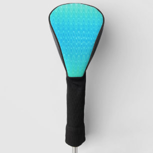 Couvre-club De Golf Pastel Abstrait Art Turquoise Turquoise Bleu Vert