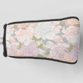 Couvre-club De Golf Pastel Peony & Butterfly Flower Motif (Devant)