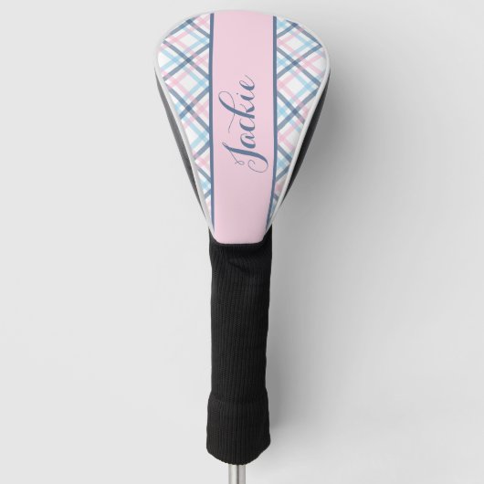 Couvre-club De Golf Pastel Plaid (Devant)
