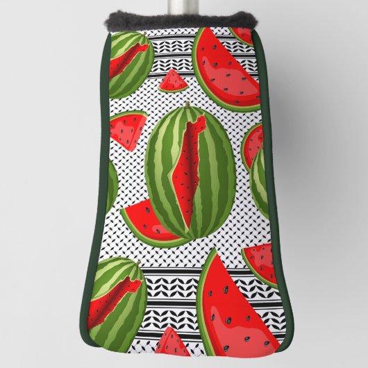 Couvre-club De Golf Pastèque Palestine - Slice (Tourné à 90°)