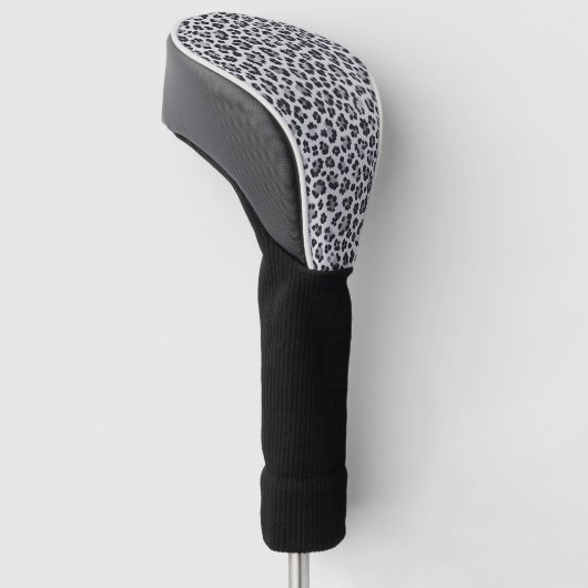 Couvre-club De Golf Pattern Leopard Print Gray (Incliné)