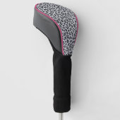 Couvre-club De Golf Pattern Leopard Print Gray (Incliné)