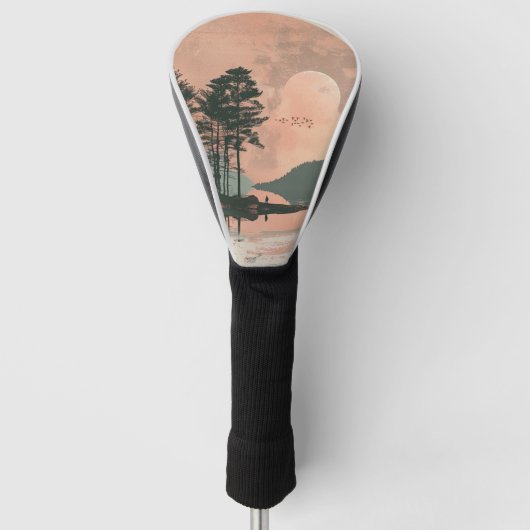 Couvre-club De Golf Paysage Abstrait de Boho (1) (Devant)