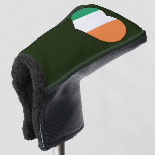 Couvre-club De Golf Pcccnt du drapeau du coeur irlandais