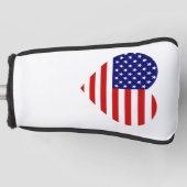 Couvre-club De Golf Pccnt Heartflag aux États-Unis (Devant)