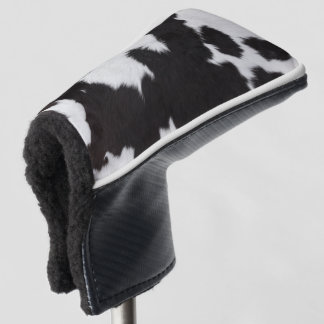 Couvre-club De Golf peau de vache noir