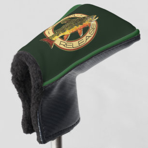 Couvre-club De Golf Pêche de truite de ruisseau de crochet et de