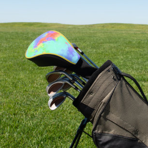 Couvre-club De Golf Peinture arc-en-ciel