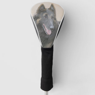 Couvre-club De Golf Peinture belge Tervuren - Cute Original Chien Art