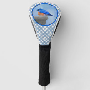 Couvre-club De Golf Peinture Bluebird - Art original pour oiseaux