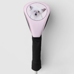 Couvre-club De Golf Peinture chinoise en poudre - Art Chien