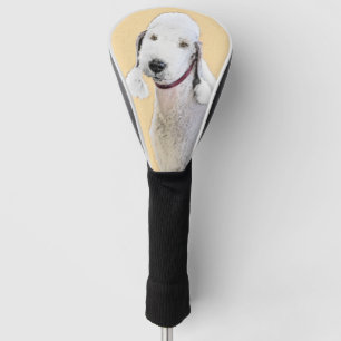 Couvre-club De Golf Peinture de Bedlington Terrier - Art canin origina