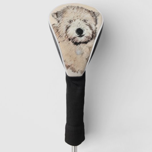 Couvre-club De Golf Peinture de Chien à roux à peluche molle (Devant)