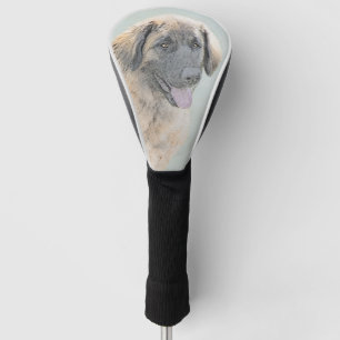 Couvre-club De Golf Peinture de Leonberger - Beau art original de chie