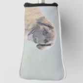 Couvre-club De Golf Peinture de Leonberger - Beau art original de chie (Tourné à 90°)