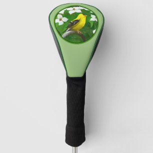 Couvre-club De Golf Peinture Goldfinch - Cute Original Chien Art