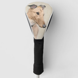 Couvre-club De Golf Peinture Greyhound - Beau art original de chien