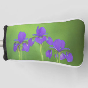 Couvre-club De Golf Peinture Iris Violet - Art Fleur Originale