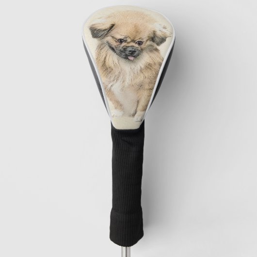 Couvre-club De Golf Peinture Pekingese - Cute Original Chien Art (Devant)