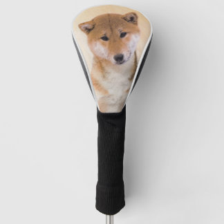 Couvre-club De Golf Peinture (rouge) de Shiba Inu - art original de