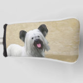 Couvre-club De Golf Peinture Skye Terrier - Cute Original Chien Art (Devant)