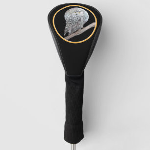Couvre-club De Golf Peinture sur la Chouette neigeuse et la Lune - Art