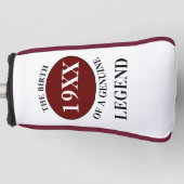 Couvre-club De Golf Père Anniversaire Légende Chaque année (Devant)