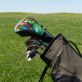 Couvre-club De Golf Perroquets colorés Vitrail (In Situ)
