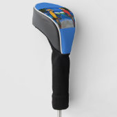 COUVRE-CLUB DE GOLF PERROQUETS DE FÊTE (Incliné)