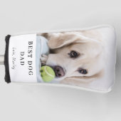 Couvre-club De Golf Personalized Best Dog Dad Custom Photo (Devant)